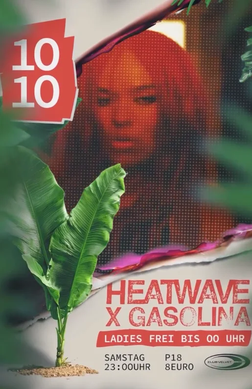 Flyer: HEATWAVE X GASOLINA Flyer: HEATWAVE X GASOLINA