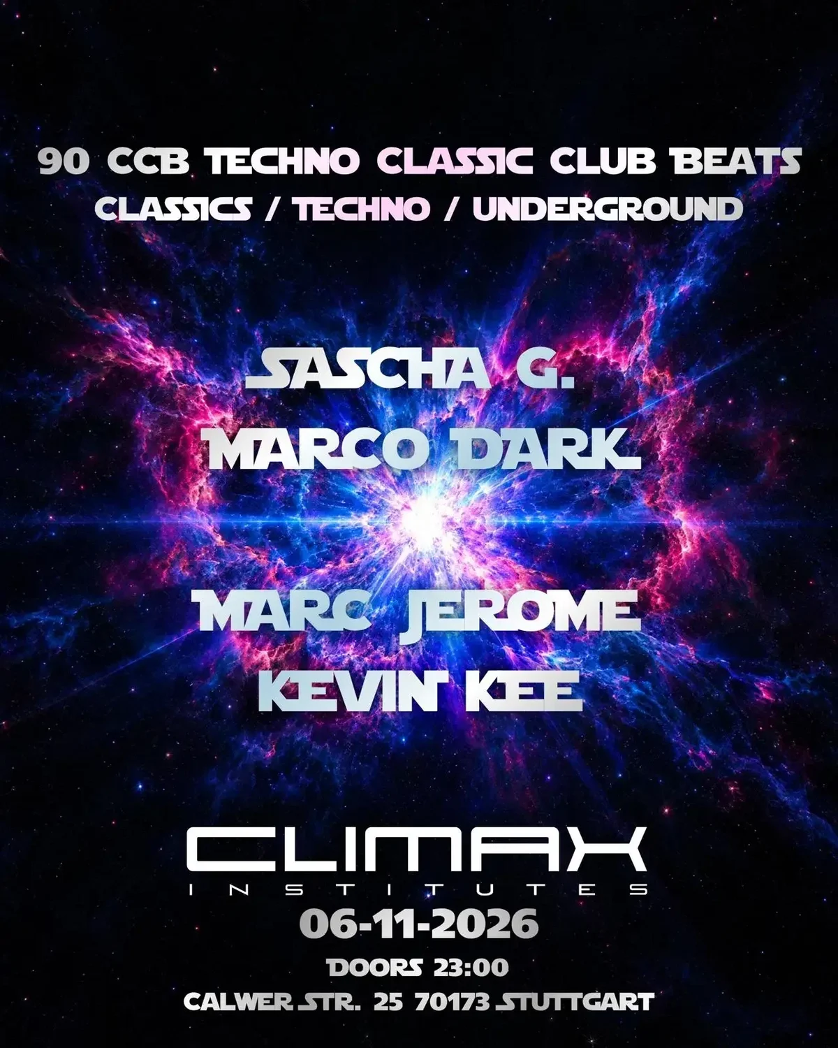 Flyer: 90CCB Techno Classic Club Beats Flyer: 90CCB Techno Classic Club Beats