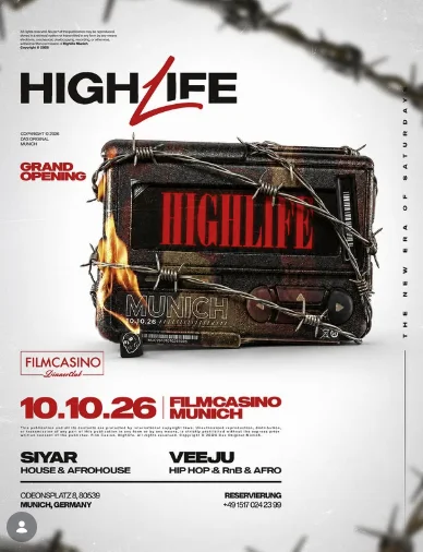 Flyer: HIGHLIFE SATURDAYS Flyer: HIGHLIFE SATURDAYS