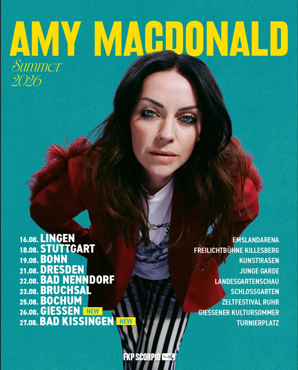 Flyer: Amy Macdonald - Sommershows 2026 Flyer: Amy Macdonald - Sommershows 2026