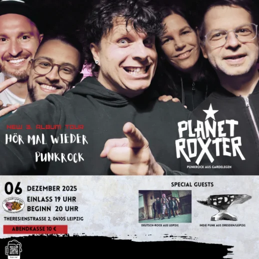 Flyer: Planet RoXter Bandabend Flyer: Planet RoXter Bandabend