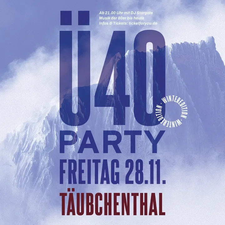 Flyer: Ü40 PARTY Flyer: Ü40 PARTY