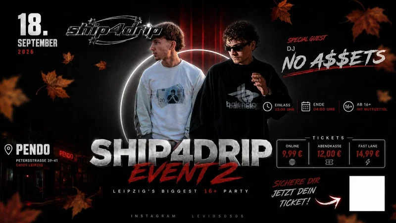 Flyer: SHIP4DRIP PARTY Flyer: SHIP4DRIP PARTY