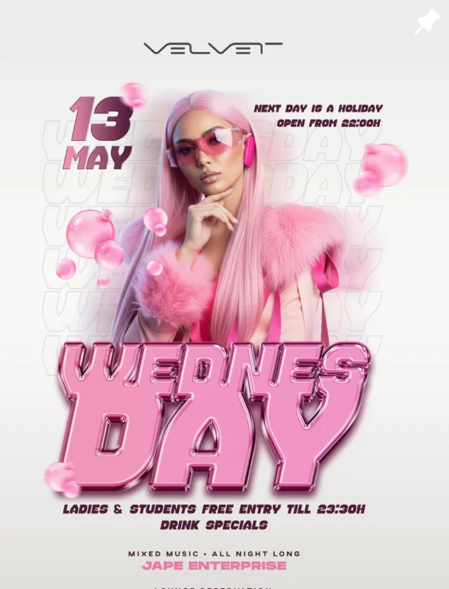 Flyer: WEDNESDAY Flyer: WEDNESDAY