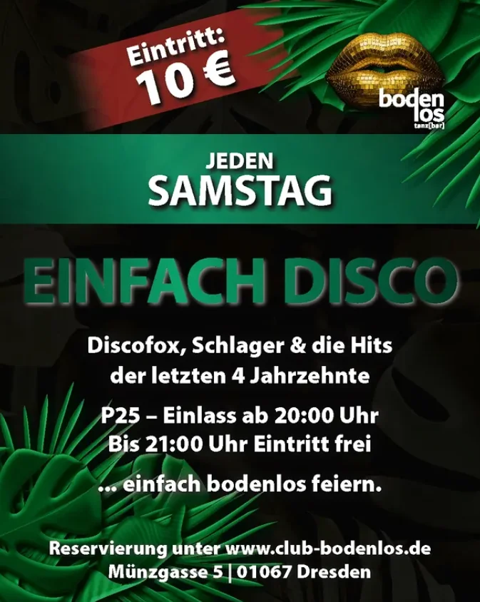 Flyer: Einfach Disco Flyer: Einfach Disco