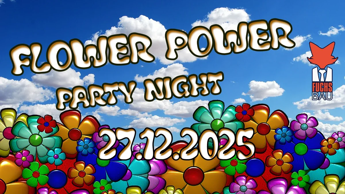 Flyer: Flower Power Partynight Flyer: Flower Power Partynight