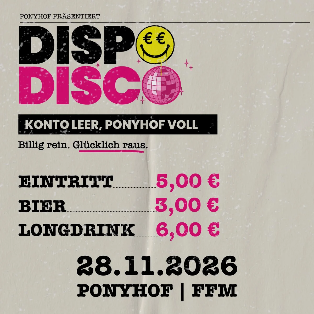Flyer: Dispo Disco Flyer: Dispo Disco