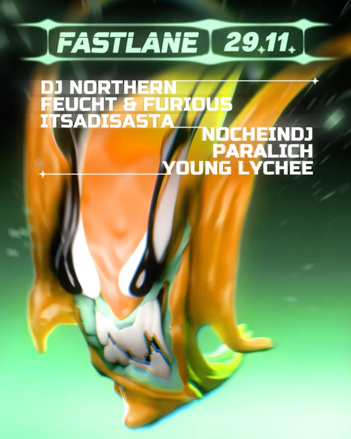 Flyer: FASTLANE w/ Paralich & Young Lychee Flyer: FASTLANE w/ Paralich & Young Lychee