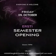 Flyer: Ersti Semester Opening Party Flyer: Ersti Semester Opening Party