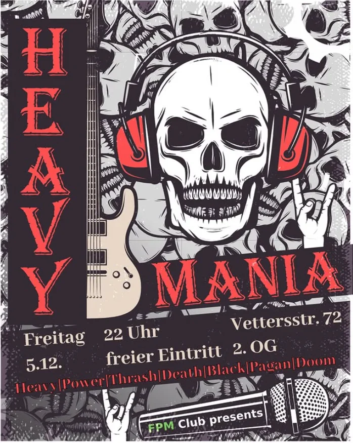 Flyer: Heavy Mania Flyer: Heavy Mania