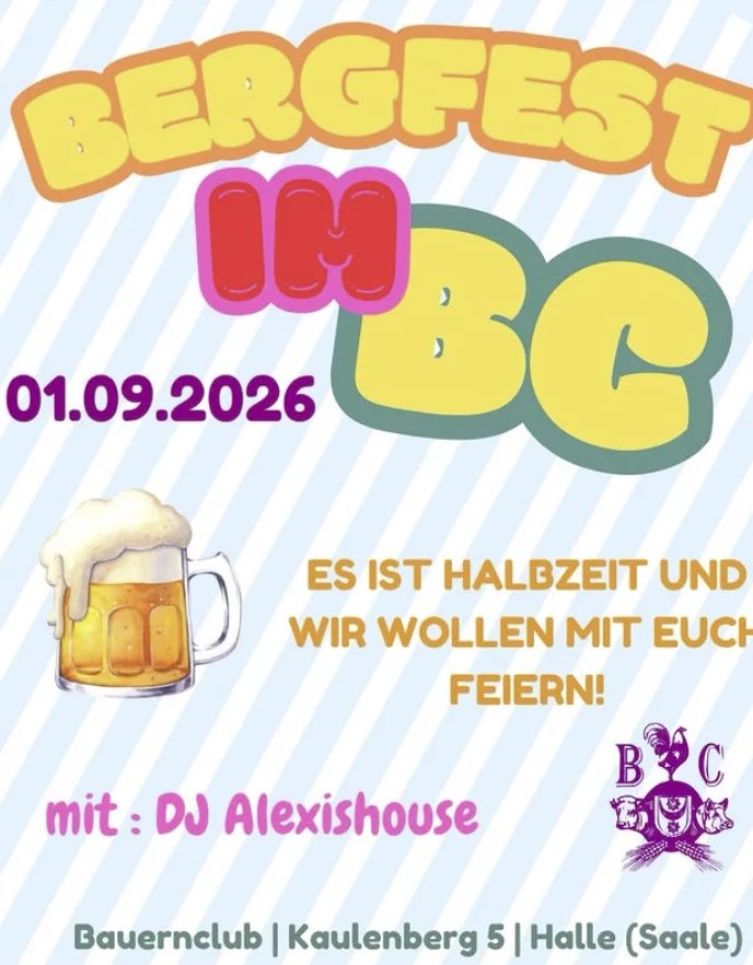 Flyer: BERGFEST IM BAUERNCLUB Flyer: BERGFEST IM BAUERNCLUB