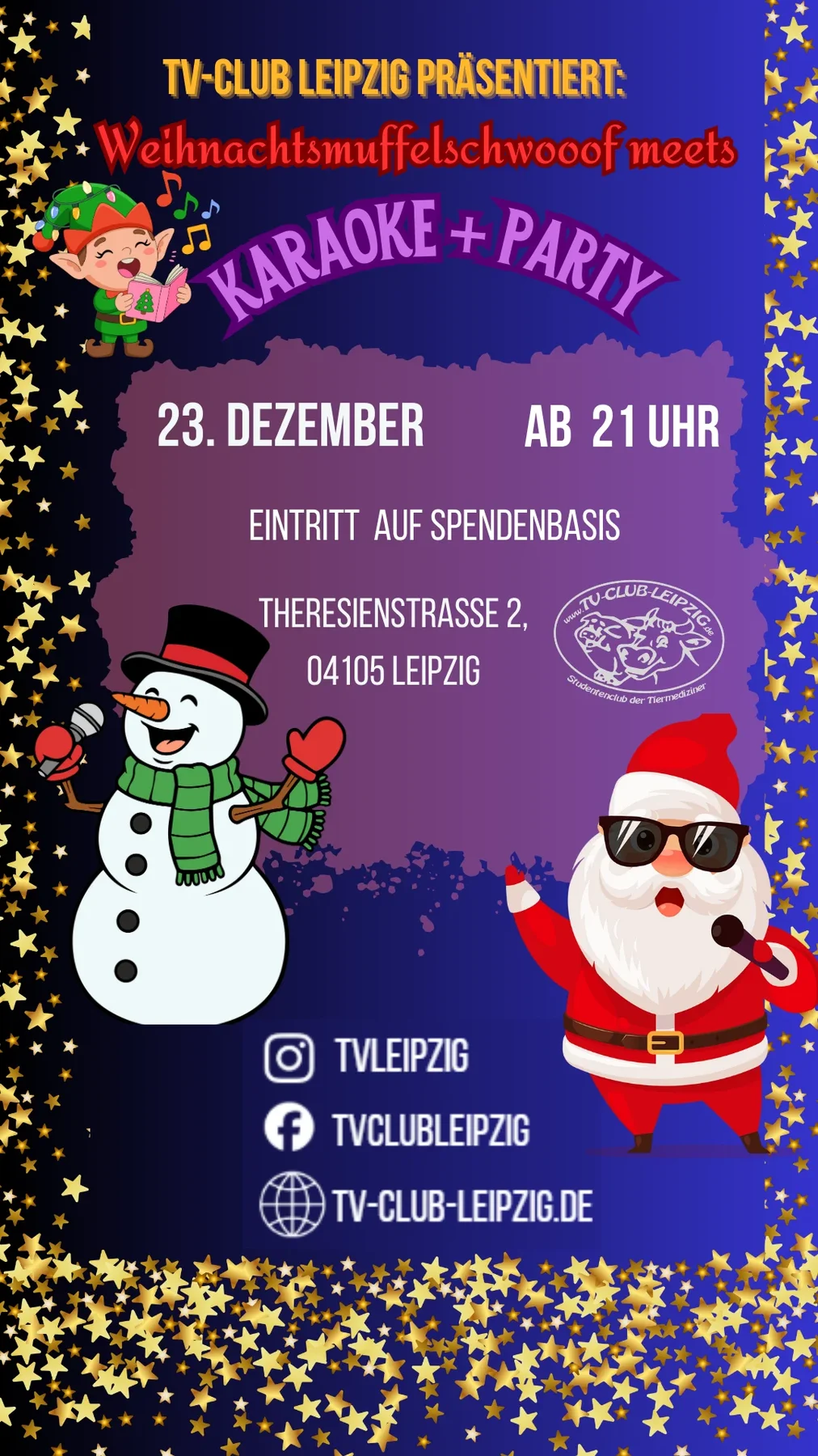 Flyer: Weihnachtsmuffelschwoof meets Karaoke Party Flyer: Weihnachtsmuffelschwoof meets Karaoke Party