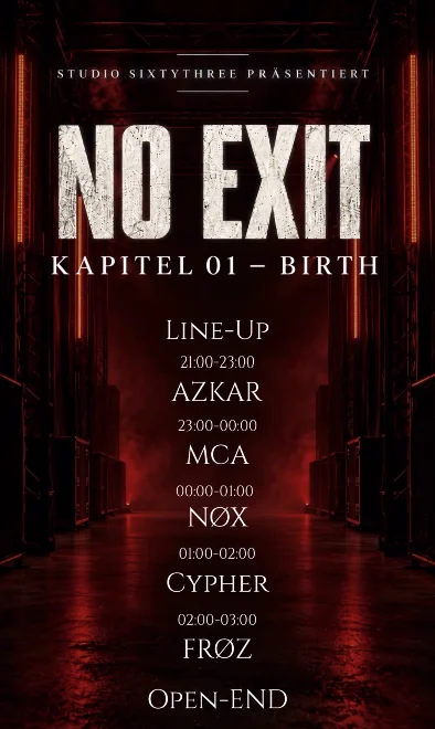Flyer: No Exit Flyer: No Exit