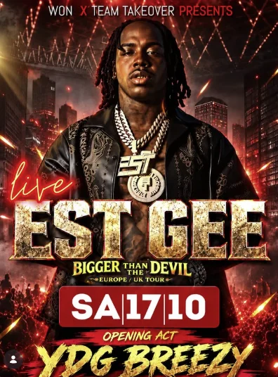 Flyer: EST GEE - Bigger Than The Devil Flyer: EST GEE - Bigger Than The Devil