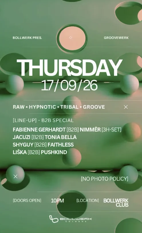 Flyer: GROOVEWERK — THE BEGINNING Flyer: GROOVEWERK — THE BEGINNING