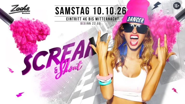 Flyer: Scream & Shout Flyer: Scream & Shout
