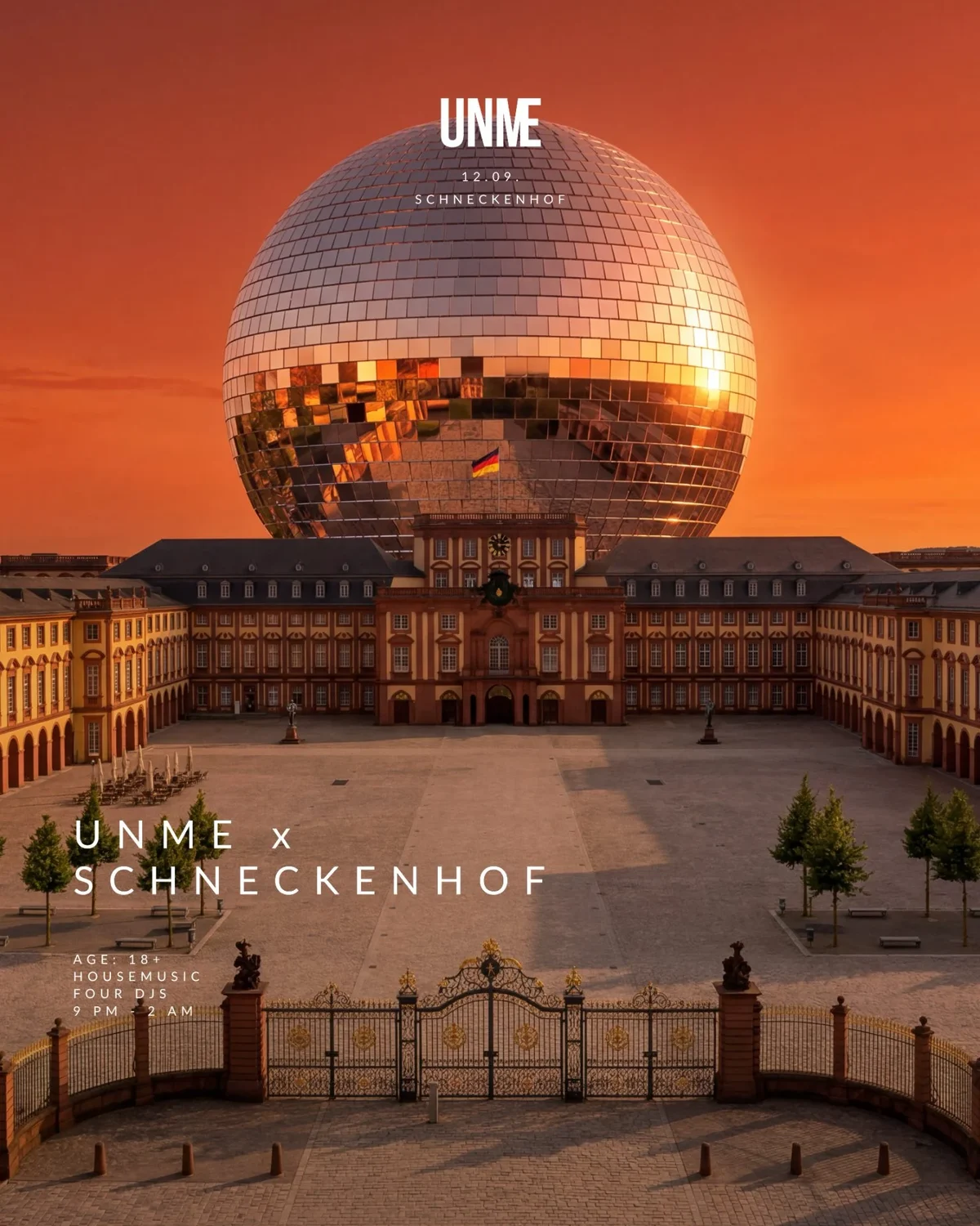 Flyer: UNME x Schneckenhof Flyer: UNME x Schneckenhof