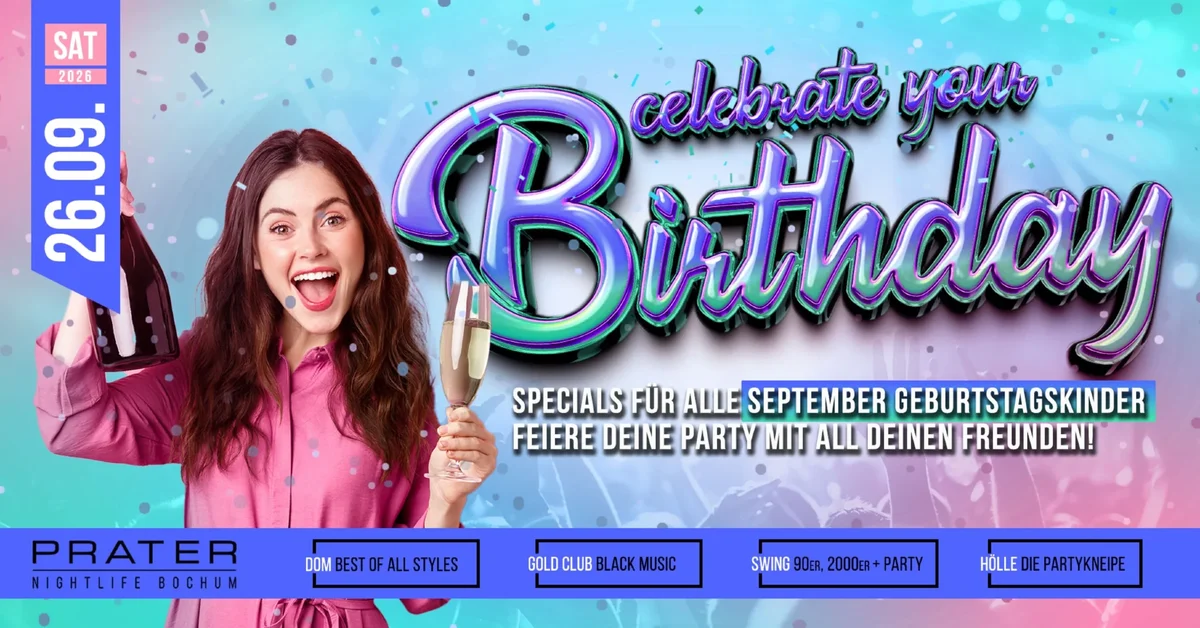 Flyer: CELEBRATE YOUR BIRTHDAY Flyer: CELEBRATE YOUR BIRTHDAY