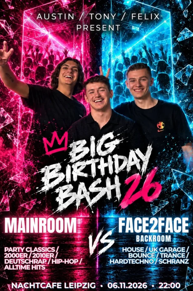 Flyer: BIG BIRTHDAY BASH 26 Flyer: BIG BIRTHDAY BASH 26