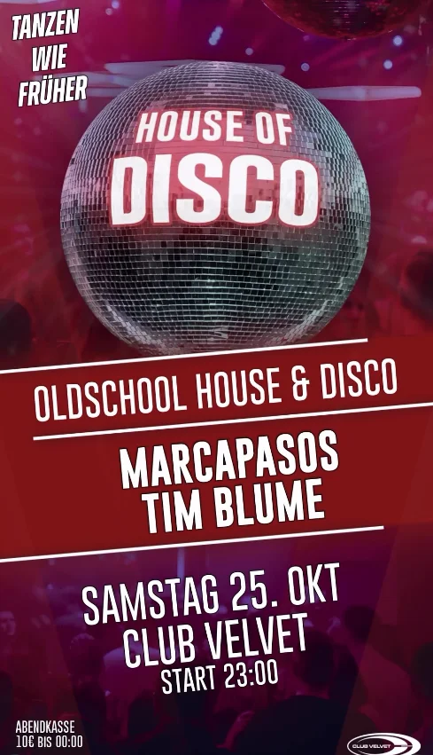 Flyer: House of Disco Flyer: House of Disco