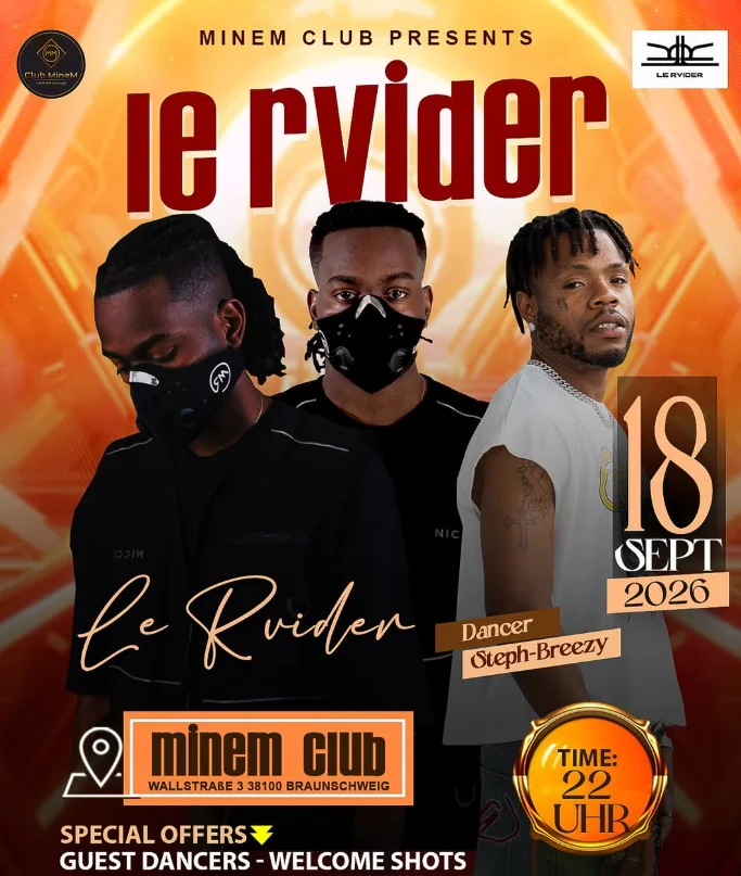 Flyer: Minem Club Presents: Le Rvider Flyer: Minem Club Presents: Le Rvider