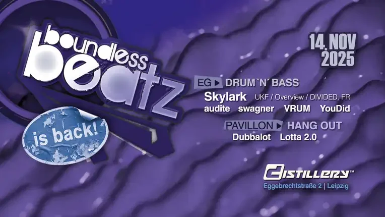 Flyer: Boundless Beatz feat. Skylark Flyer: Boundless Beatz feat. Skylark