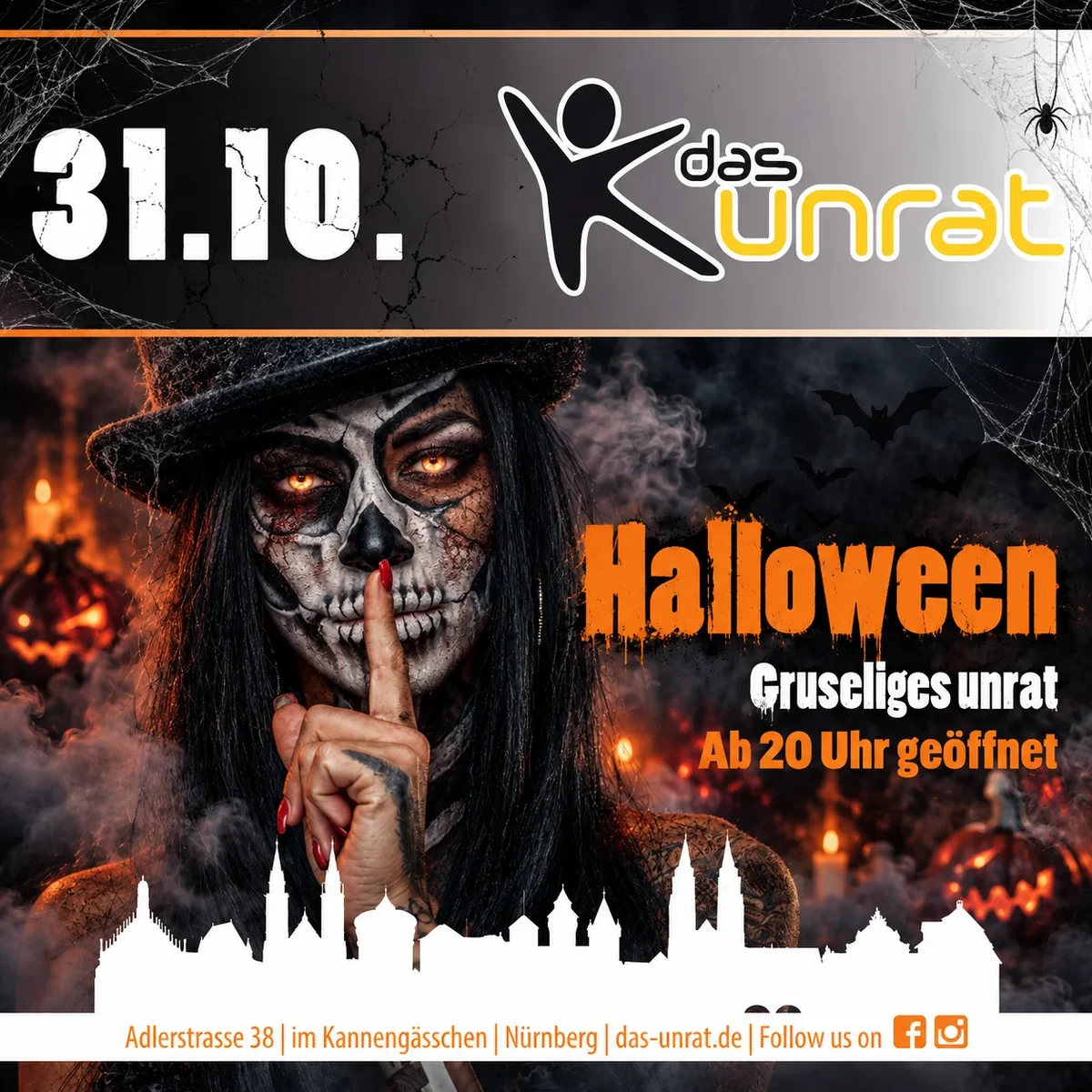 Flyer: Halloween im unrat Flyer: Halloween im unrat