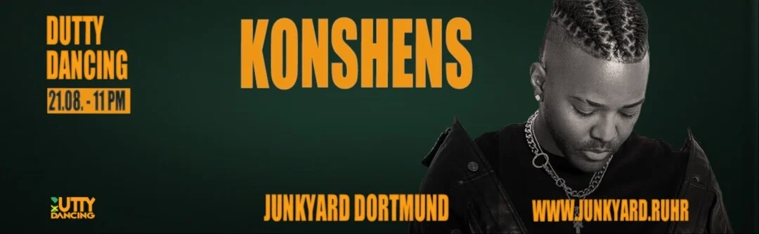 Flyer: Dutty Dancing w/ KONSHENS live Flyer: Dutty Dancing w/ KONSHENS live