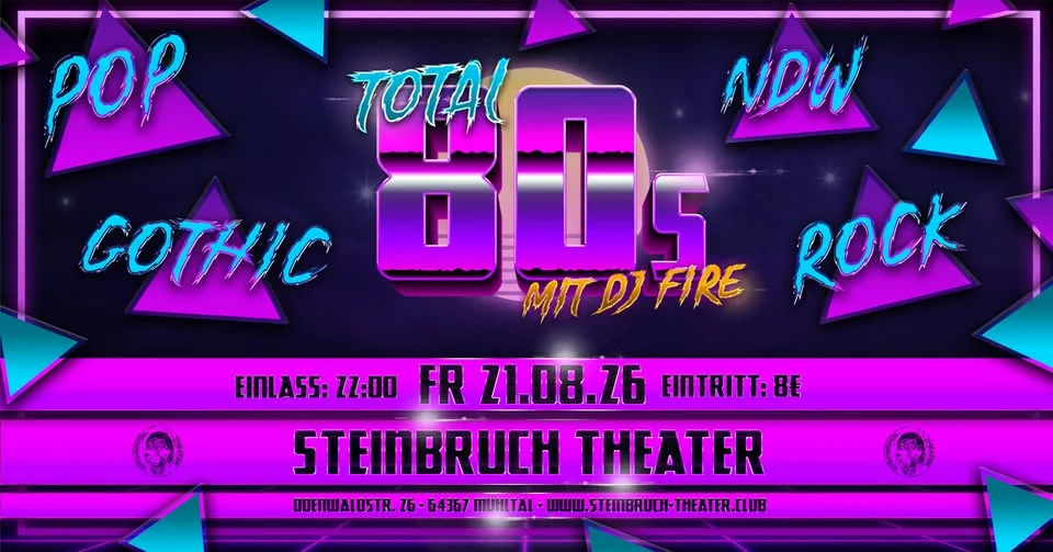 Flyer: Total 80's mit DJ Fire Flyer: Total 80's mit DJ Fire