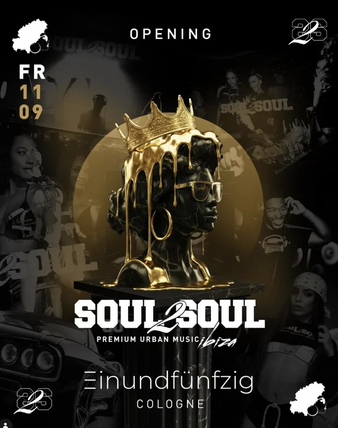 Flyer: SOUL2SOUL - Premium Urban Music Flyer: SOUL2SOUL - Premium Urban Music
