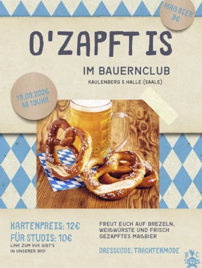 Flyer: O’zapft is Flyer: O’zapft is