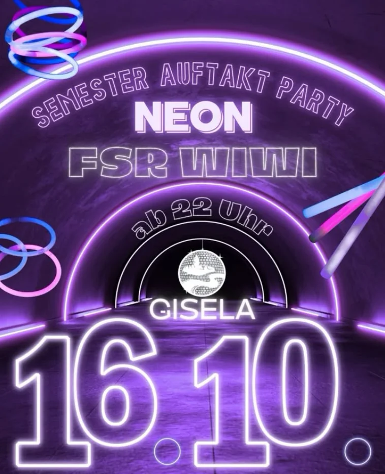 Flyer: Semester Auftakt Party NEON Flyer: Semester Auftakt Party NEON