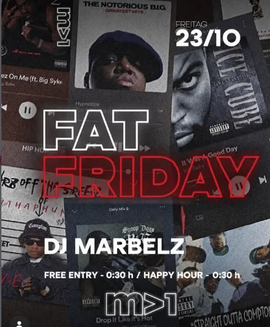 Flyer: FAT FRIDAY – HIP HOP CLASSICS Flyer: FAT FRIDAY – HIP HOP CLASSICS