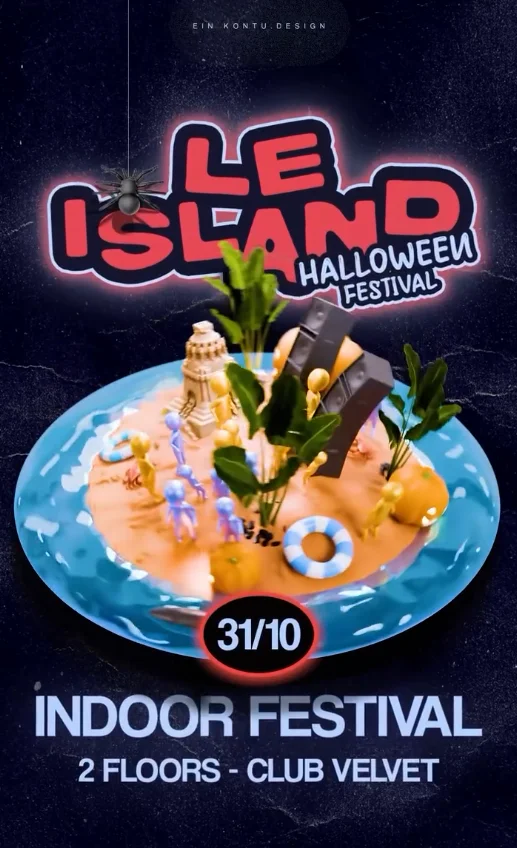 Flyer: 🎃 LE ISLAND – HALLOWEEN EDITION Flyer: 🎃 LE ISLAND – HALLOWEEN EDITION