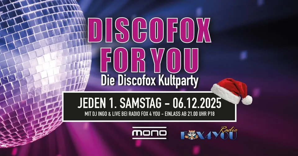 Flyer: DISCOFOX FOR YOU - NIKOLAUS EDITION Flyer: DISCOFOX FOR YOU - NIKOLAUS EDITION
