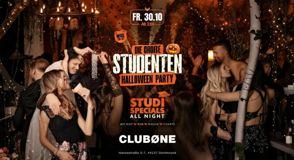 Flyer: DIE GROẞE HALLOWEEN STUDENTEN PARTY Flyer: DIE GROẞE HALLOWEEN STUDENTEN PARTY
