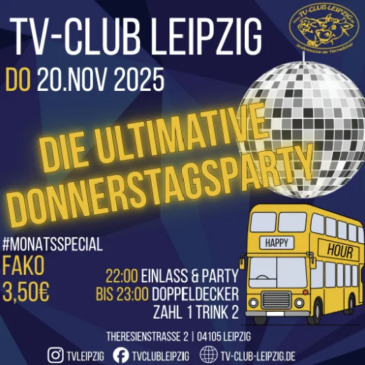 Flyer: Die ultimative Donnerstagsparty Flyer: Die ultimative Donnerstagsparty