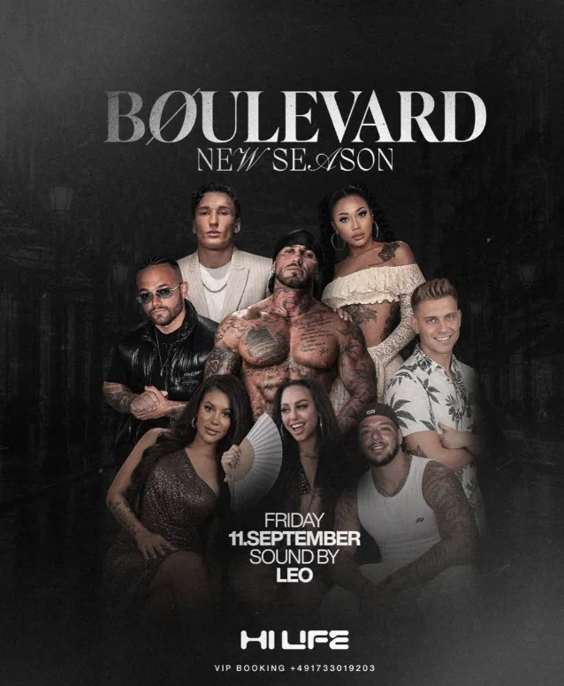 Flyer: BOULEVARD - NEW SEASON Flyer: BOULEVARD - NEW SEASON