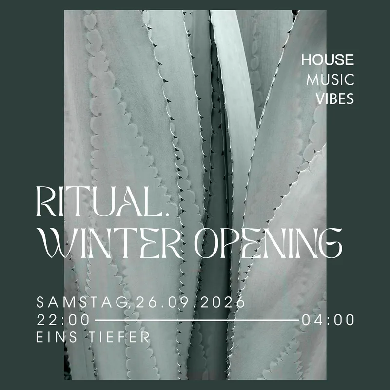 Flyer: RITUAL. WINTER OPENING Flyer: RITUAL. WINTER OPENING