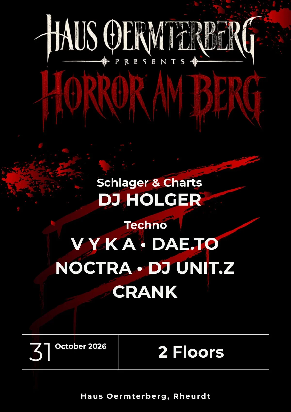 Flyer: HORROR AM BERG Flyer: HORROR AM BERG
