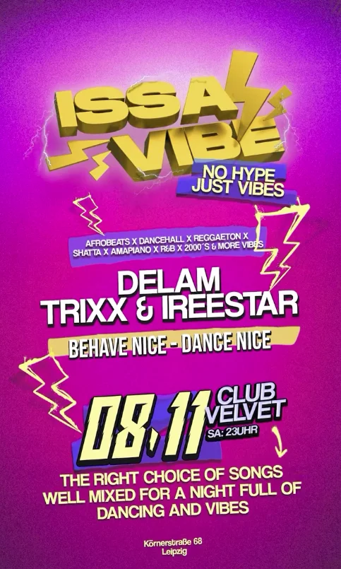 Flyer: ISSA VIBE Flyer: ISSA VIBE