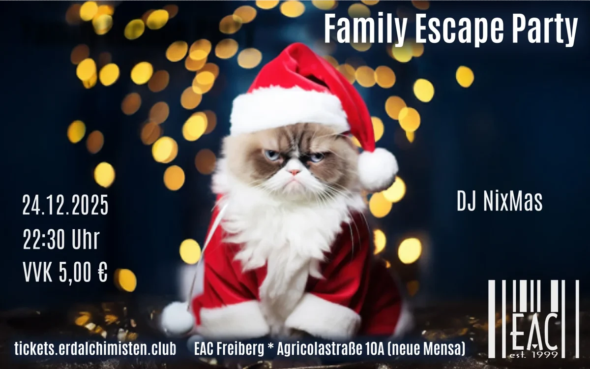 Flyer: Family Escape Party Flyer: Family Escape Party