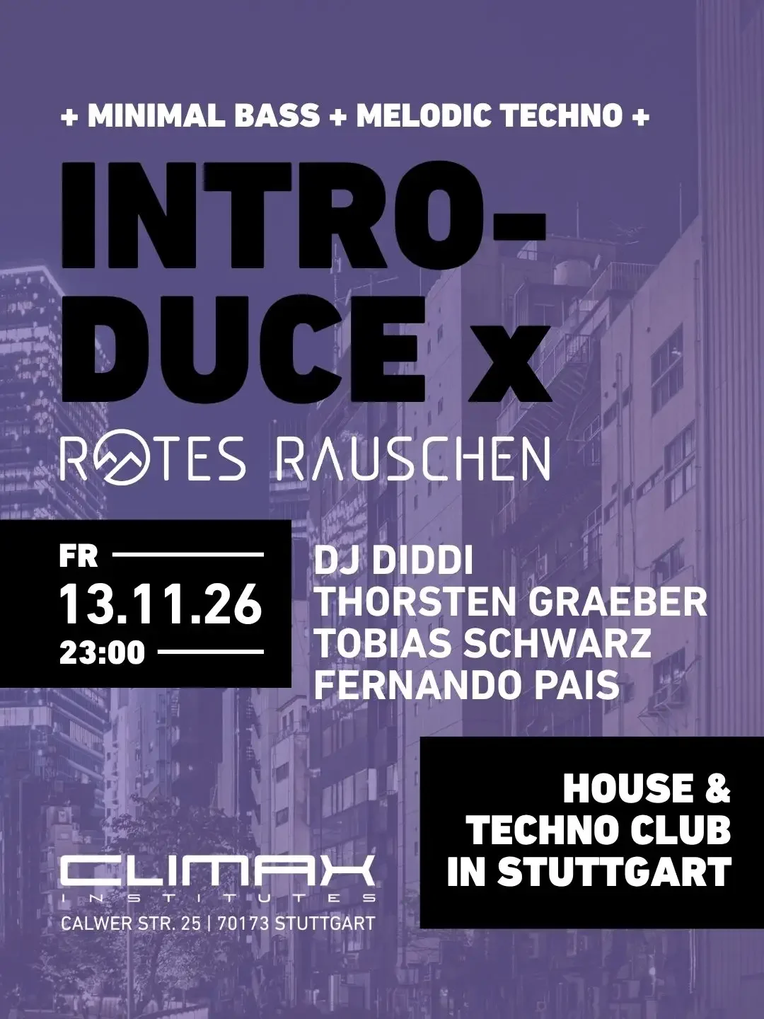 Flyer: INTRODUCE X ROTES RAUSCHEN Flyer: INTRODUCE X ROTES RAUSCHEN