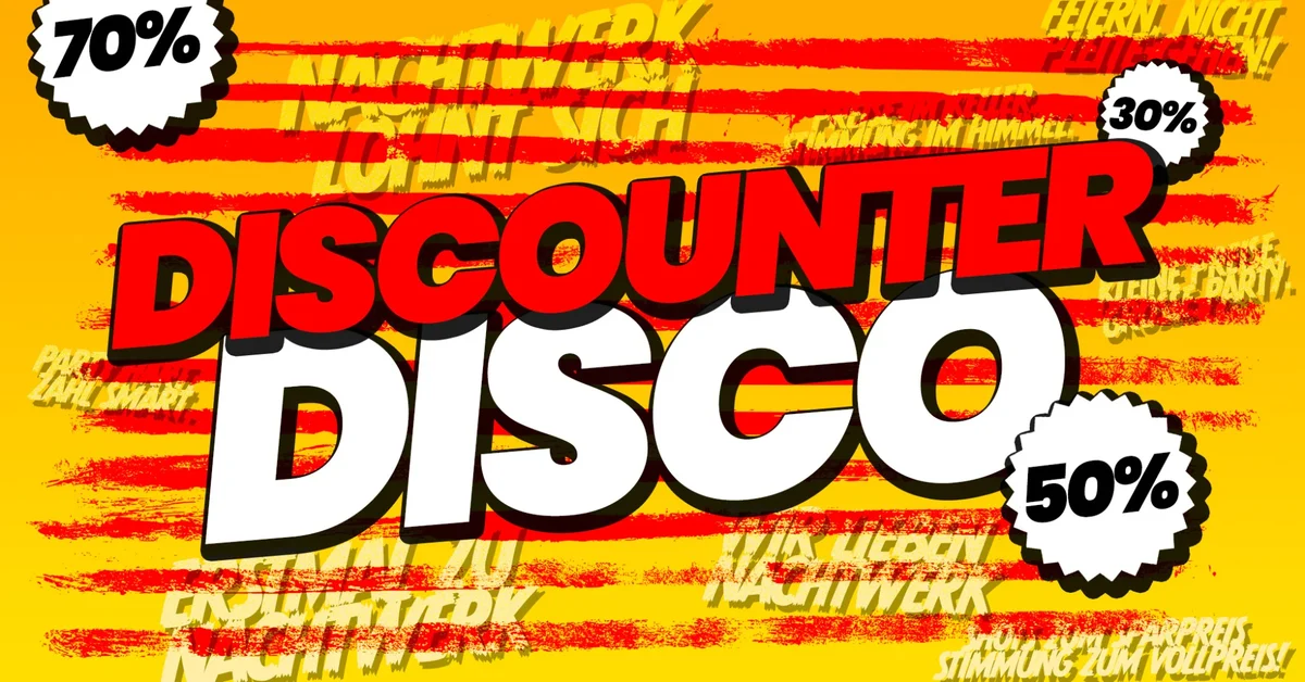 Flyer: Discounter Disco - Spartastischer Samstag Flyer: Discounter Disco - Spartastischer Samstag