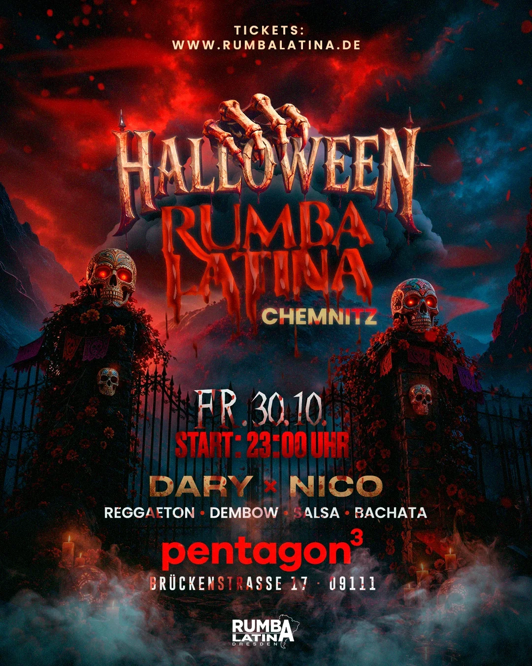 Flyer: Halloween Rumba Latina Flyer: Halloween Rumba Latina