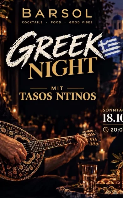 Flyer: GREEK NIGHT @ BARSOL Flyer: GREEK NIGHT @ BARSOL