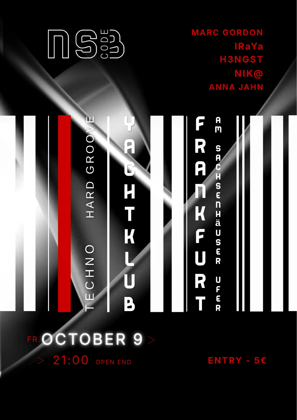 Flyer: NSB code | Groove Techno Code Flyer: NSB code | Groove Techno Code
