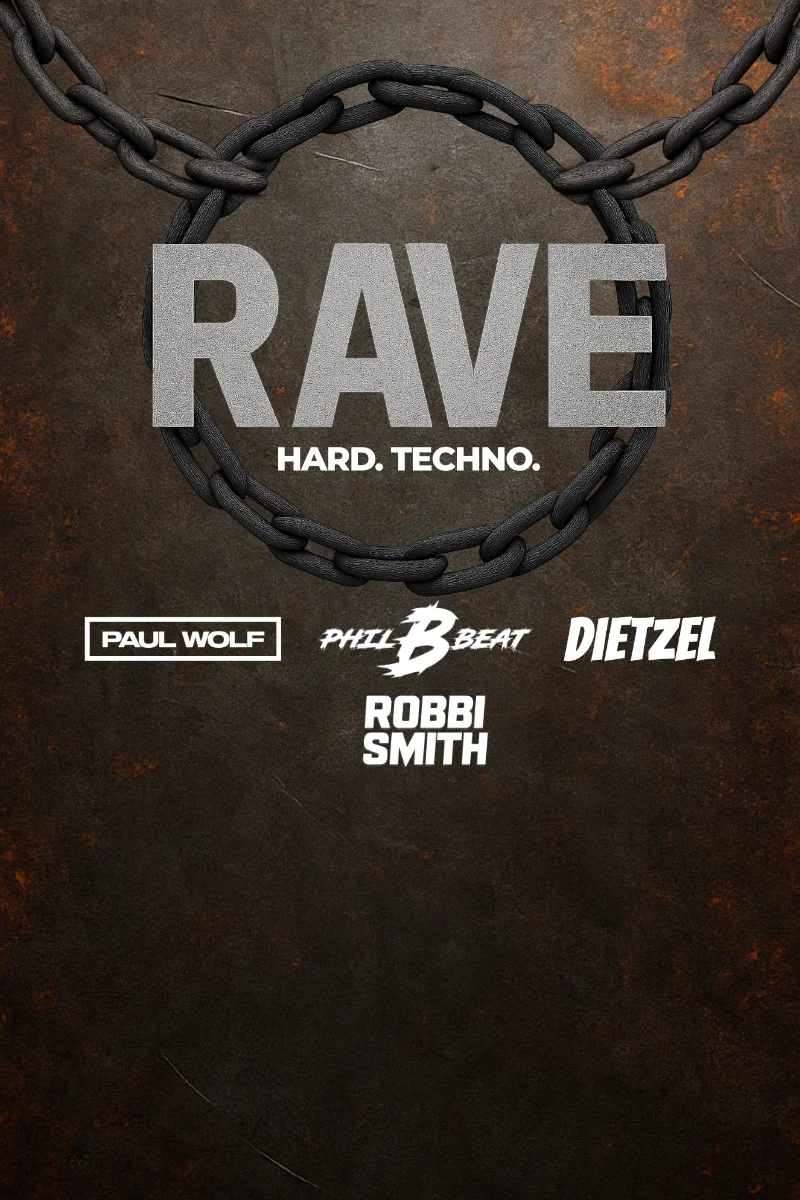 Flyer: RAVE - Hard. Techno. Flyer: RAVE - Hard. Techno.