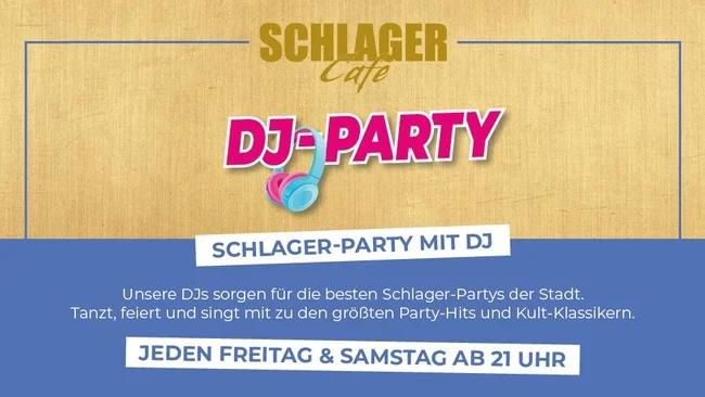 Flyer: SCHLAGER CAFE DJ-Party Flyer: SCHLAGER CAFE DJ-Party