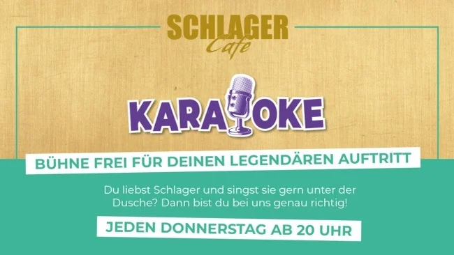 Flyer: SCHLAGER CAFE KARAOKE Flyer: SCHLAGER CAFE KARAOKE